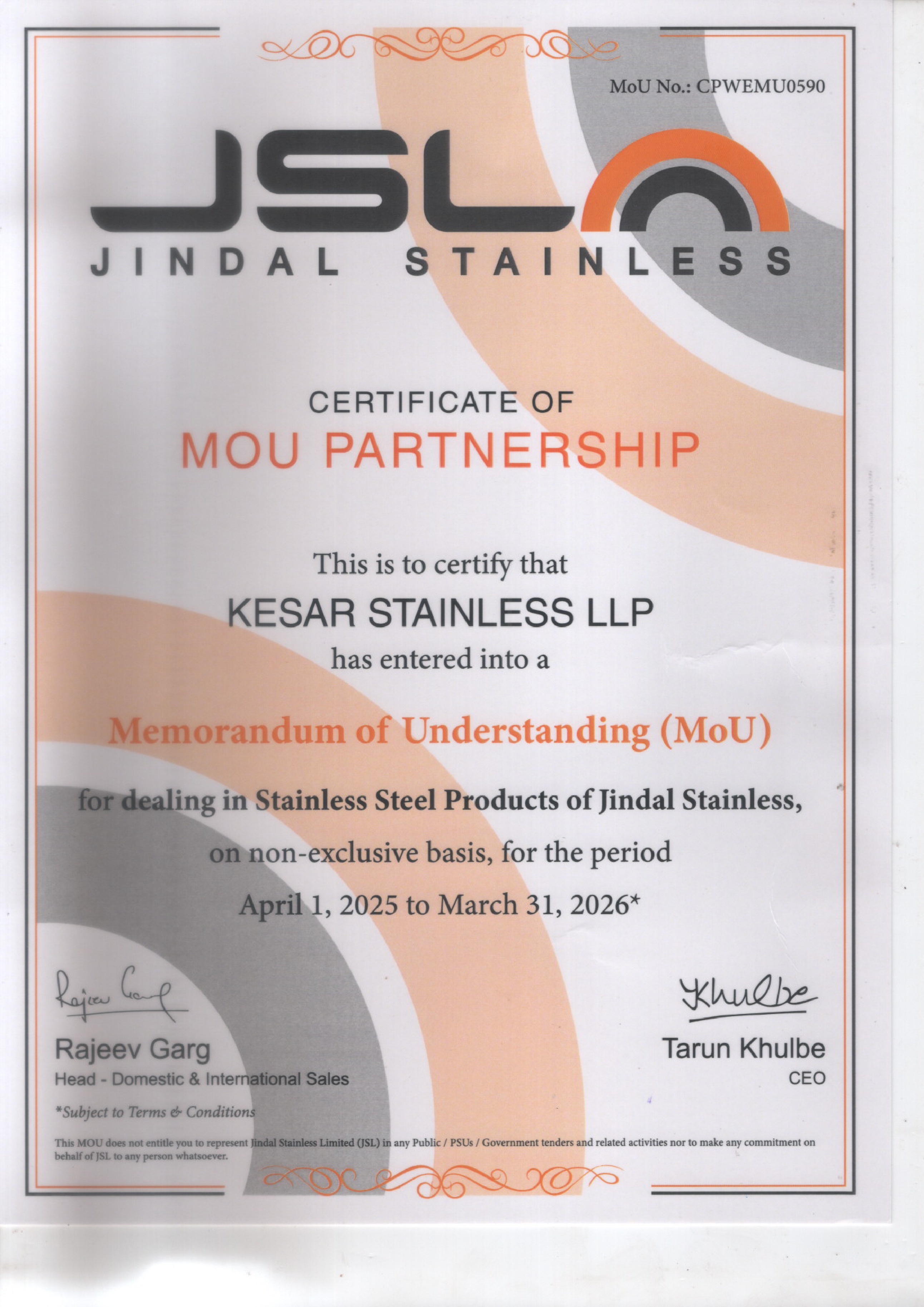 Certificate 1